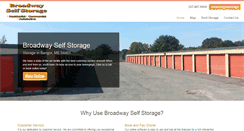 Desktop Screenshot of broadwaystorageunits.com